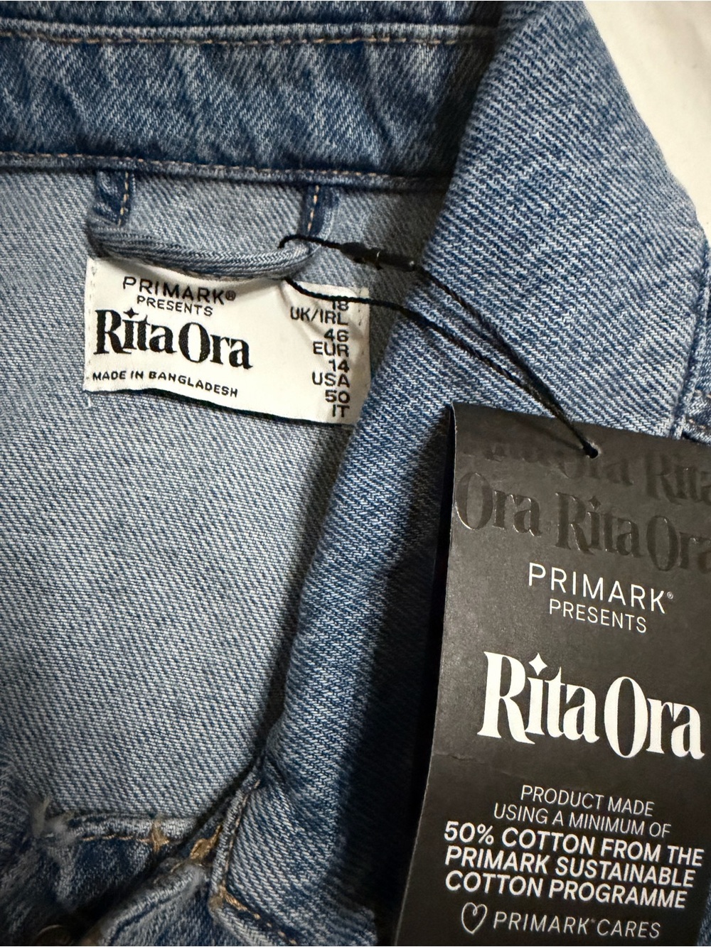Primark Rita Ora Light Blue Denim Jacket